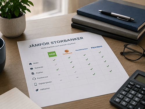 Jämför storbanker