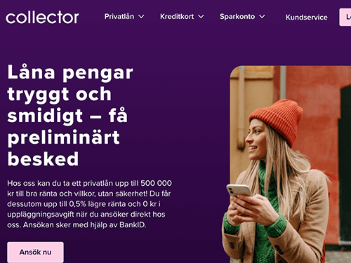 Collector webbsida