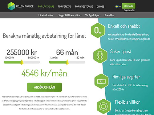 Fellow Finance webbsida