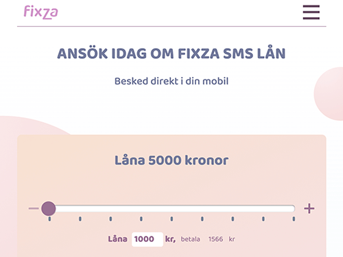 Fixza webbsida