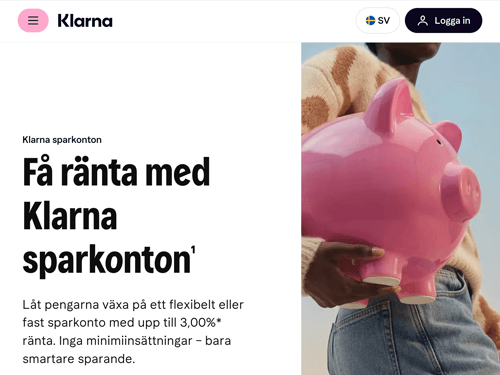 Klarna sparkonto